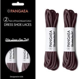 Men Dress Shoes Loafers Shoe Laces Brown